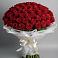 Букет 101 Красная роза Блэк Мэджик в Прокудском