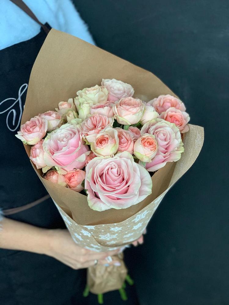 Букет цветов из: Хризантемы и Розы в Прокудском