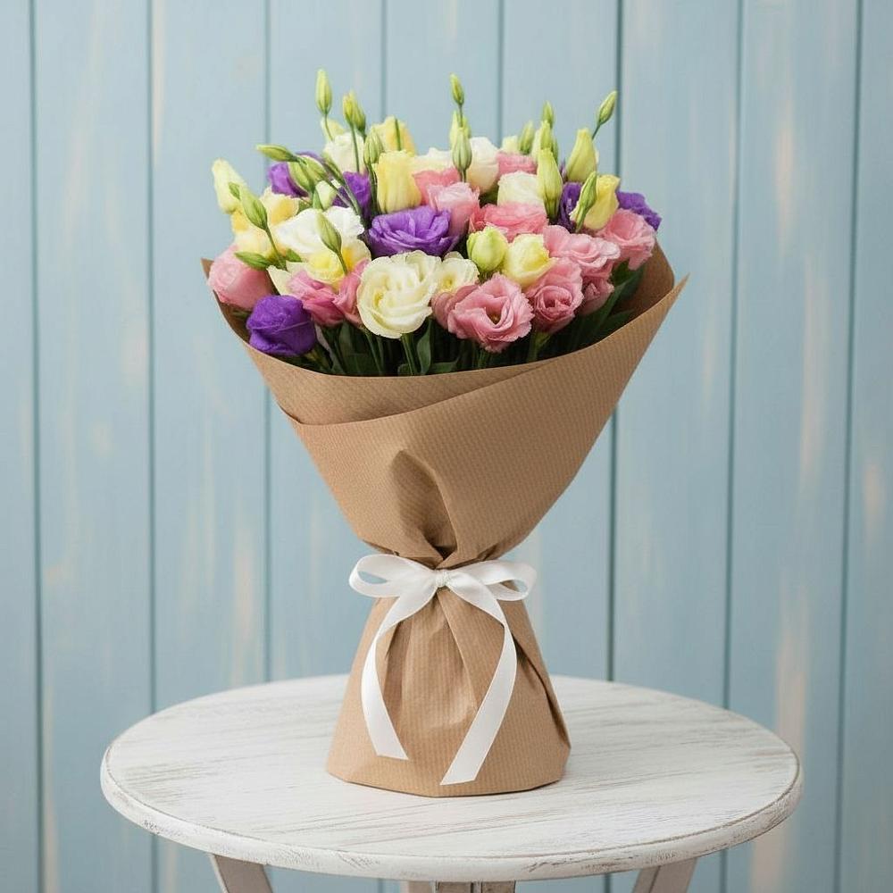 Букет цветов из: Лизиантусы в Прокудском