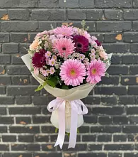 Букет цветов из:  Герберы и Хризантемы #REPLACE_PRED# Прокудском