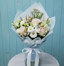 Букет цветов из:  Розы и Лизиантусы #REPLACE_PRED# Прокудском