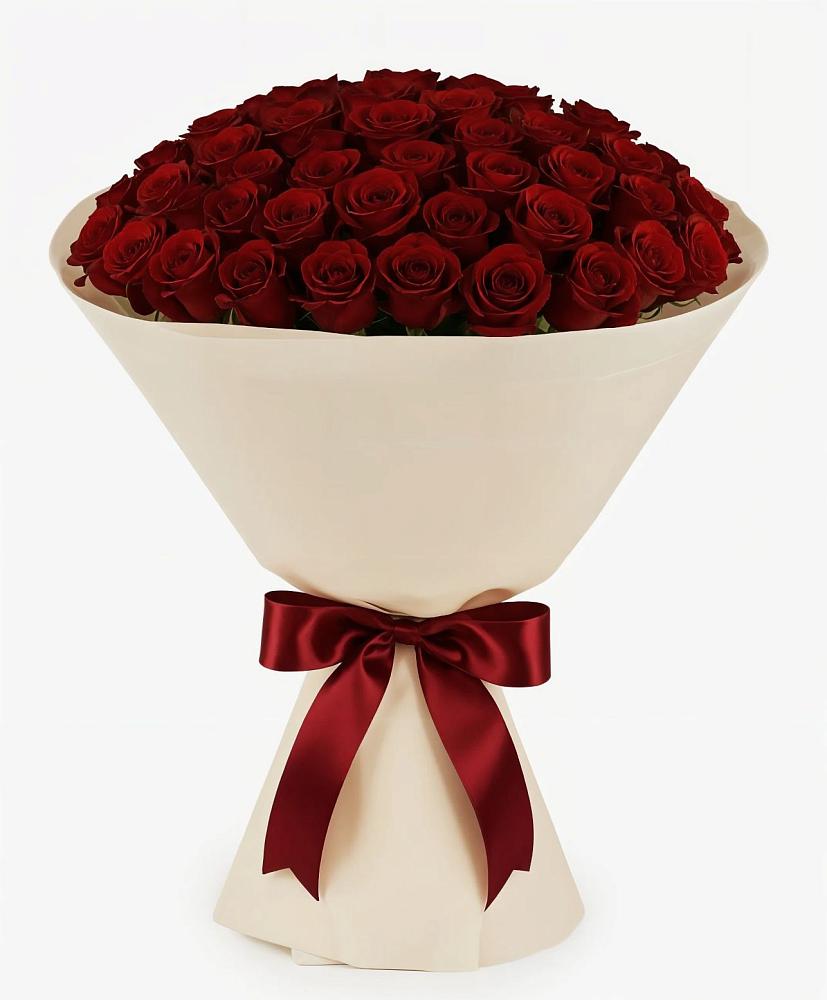 Букет 101 Бордовая роза Блэк Бакарра в Прокудском