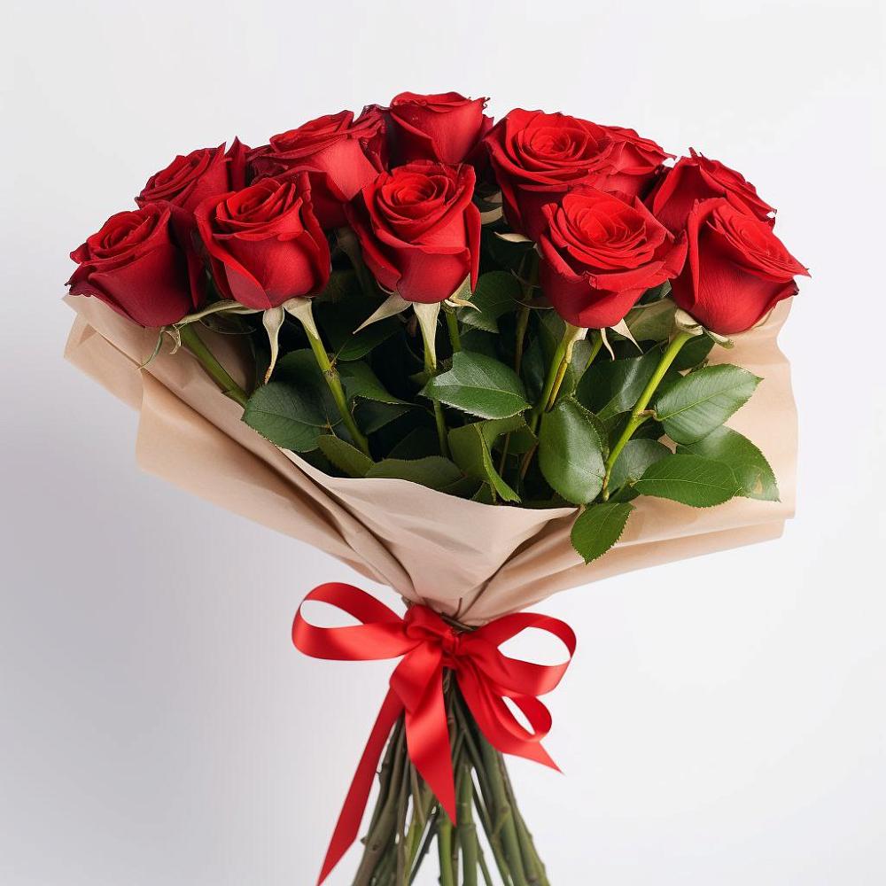 Букет 11 Красных роз Эдлесс Лав в Прокудском